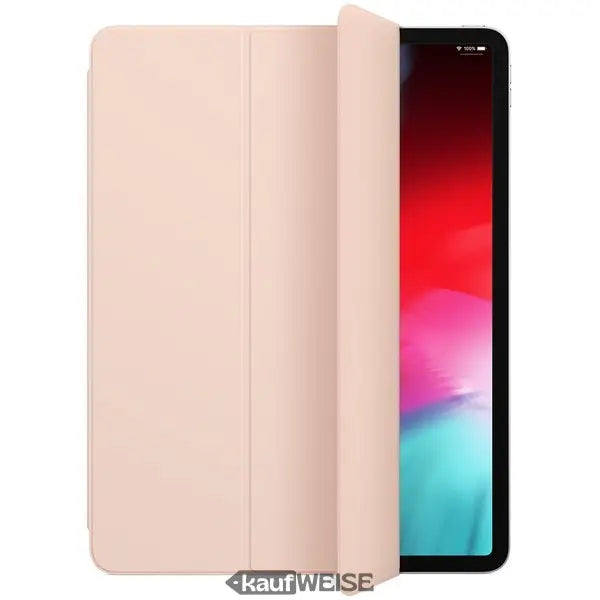 Rose Gold iPad Pro Smart Folio mit Magnetverschluss und Leder-Textur in Pink Sand