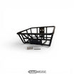 Metal basket for e-scooters and bicycles (35x30x20 cm) | Matte black | Mounting kit included | Robust front and rear basket
