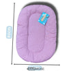 Dog bed pink gray (M, 80x50cm) | Sustainable & Recycled | Made in Italy