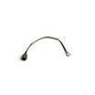 Charging Socket with Cable for Hoverboard / E-Scooter | 3-Pin Round Socket, 3-Pin Connector with 2 Wired Contacts | 19 cm | Braided Sleeve