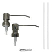 2x soap pump dosing pump LANG pump stainless steel 2x pump head attachment pump dispenser