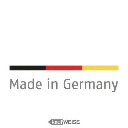 Made in Germany Produktetikett auf ABUS 6950M Granit XPlus Ringschloss Schwarz