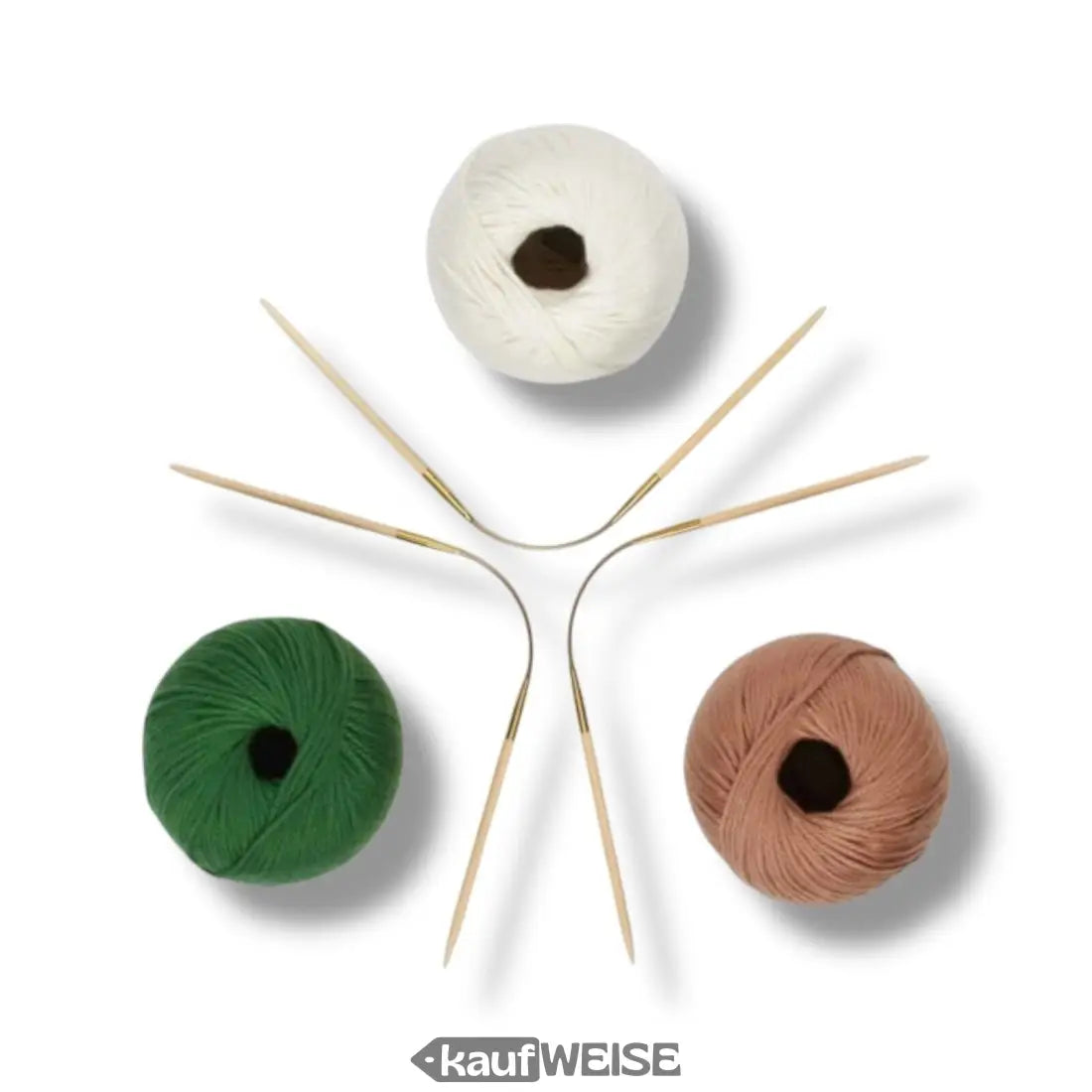 Bamboo Stricknadeln und Wollknäuel für kreatives Stricken mit Addi CraSyTrio