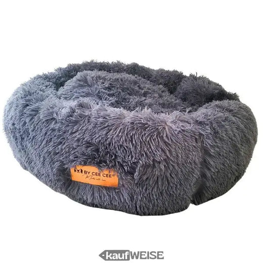 By Cee Cee Donut Dog Bed (60cm) Washable &amp; Fluffy | Anti-Slip | Calming Retreat for Dogs &amp; Cats