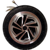 E-Scooter Hub Motor 36V 350W | 8-inch Wheel Hub Motor (200x50) | Incl. Solid Rubber Tires &amp; Hall Sensors | Silver-Black