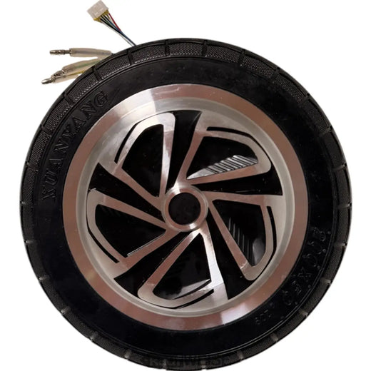 E-Scooter Hub Motor 36V 350W | 8-inch Wheel Hub Motor (200x50) | Incl. Solid Rubber Tires &amp; Hall Sensors | Silver-Black