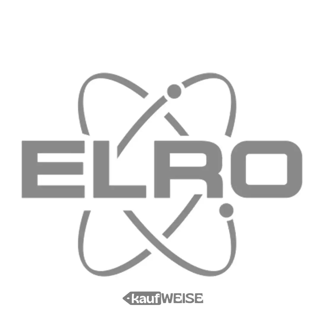 Graues ELRO Logo auf Babykamera mit großer Reichweite und kostenloser App