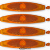 Orange spoke reflectors set of 4