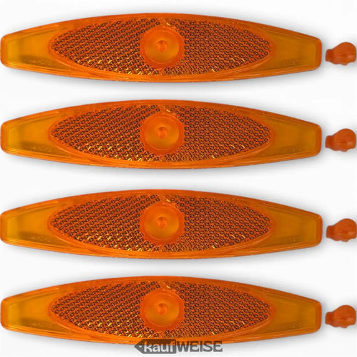 Orange spoke reflectors set of 4