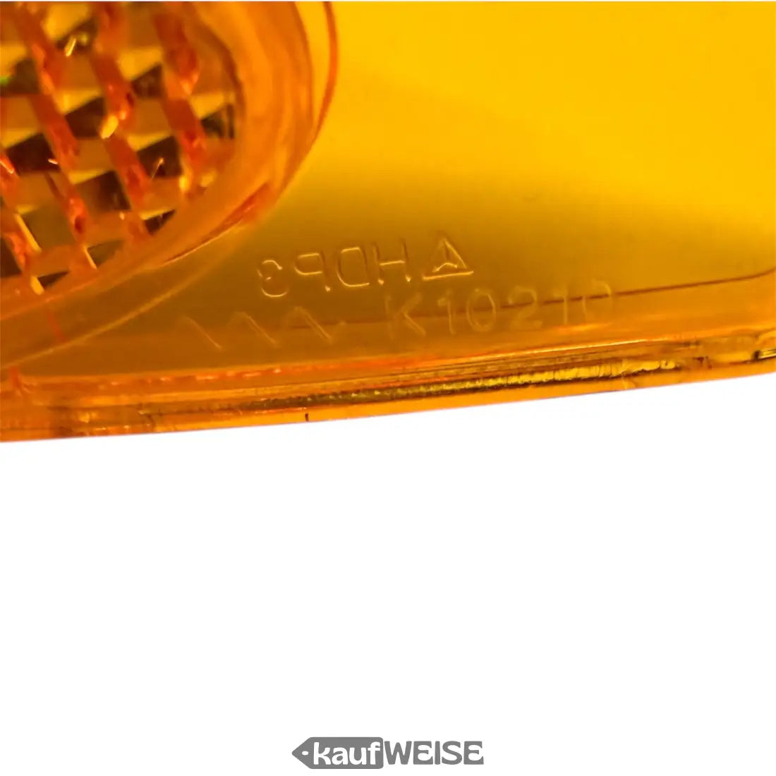 Oranger Fahrrad-Speichenreflektor Katzenaugen mit Gitterlinse, StVZO-zugelassen