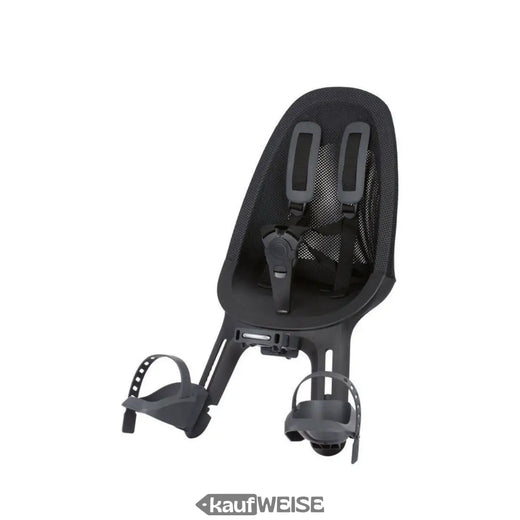 Qibbel Air Front Bicycle Seat Black | Handlebar Mount | 9 Months - 3 Years (15kg) | Mesh Padding