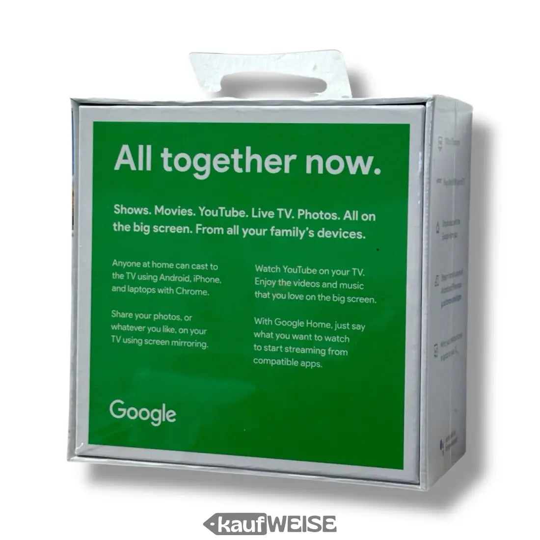 Google Chromecast 3. Generation Box für Full HD Streaming und WLAN HDMI Neu geöffnet