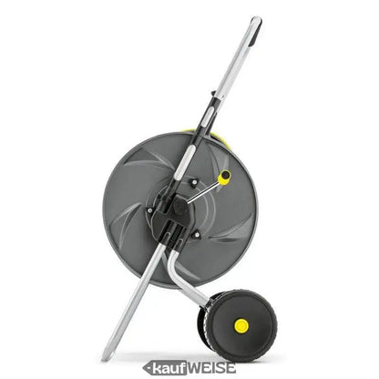 Grauer und gelber Schlauchwagen mit Rädern und Handkurbel für Kärcher HT80 M Kit