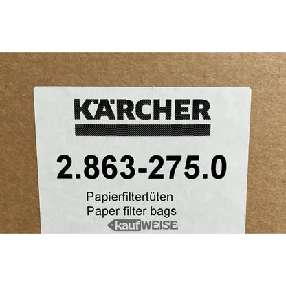 Kärcher Original Papierfiltertüten 5 Stk. 2.863-275.0 in brauner Verpackung
