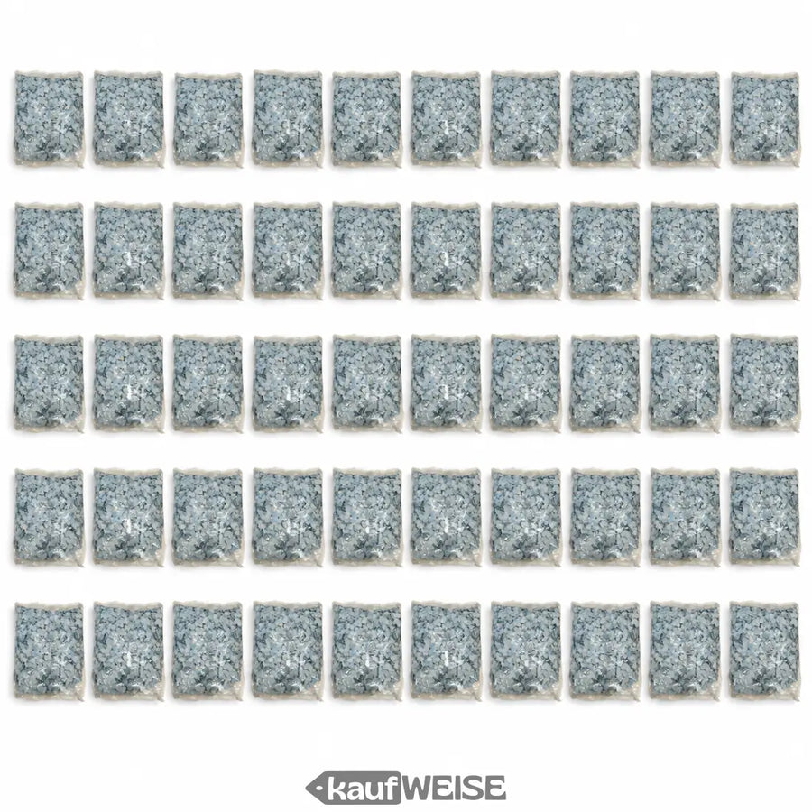 50 bags of light blue paper confetti, 100 g each