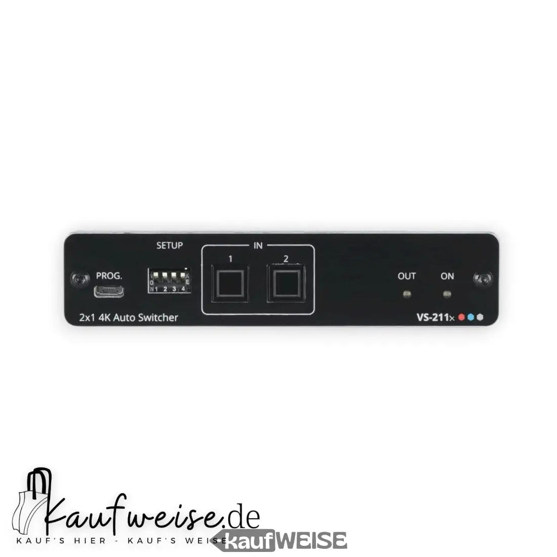 Schwarzer 2x1 4K HDMI Auto-Umschalter mit 2 Eingängen und 1 Ausgang, Kramer VS-211X