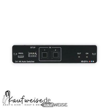 Black 2x1 4K HDMI Auto-Switcher mit 2 Eingängen und 1 Ausgang für Kramer VS-211X