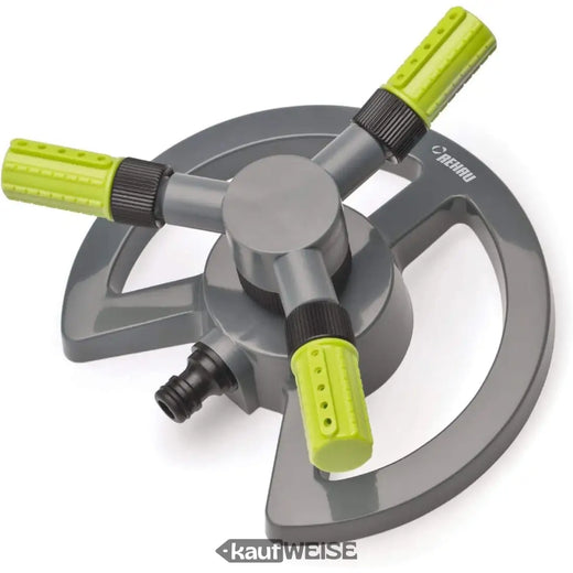 REHAU circular sprinkler trio (with stable ground spike) | Adjustable nozzles | Up to 133m² irrigation