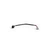 Charging socket with cable for hoverboard | 3-pin round socket, 2 contacts populated, 18.5 cm | 12 mm thread