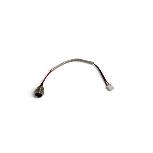 Charging Socket with Cable for Hoverboard / E-Scooter | 3-Pin Round Socket, 3-Pin Connector with 2 Wired Contacts | 19 cm | Braided Sleeve