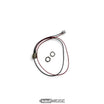 Charging Socket with Cable for Hoverboard / E-Scooter | 3-Pin | 44 cm | Type 2 | Incl. Nut and Ring