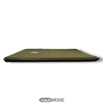 Olivgrünes wasserdichtes Hundebett Love Story S, kuschelweich 60x45cm