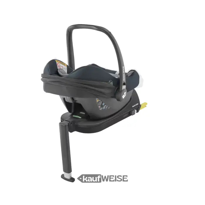 Schwarzer Maxi-Cosi CabrioFix Kindersitz mit ISOFIX-Basisstation für Sicherheit