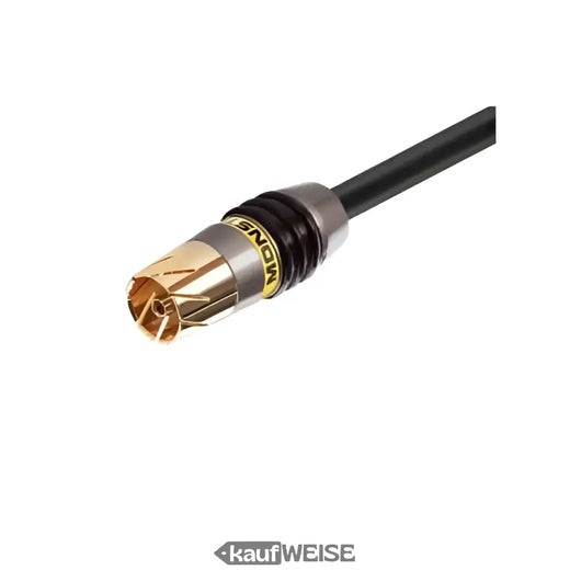 Monster Video 2 Antenna Cable | 1.5m coaxial | Double shielded | 24k gold contacts | HDTV