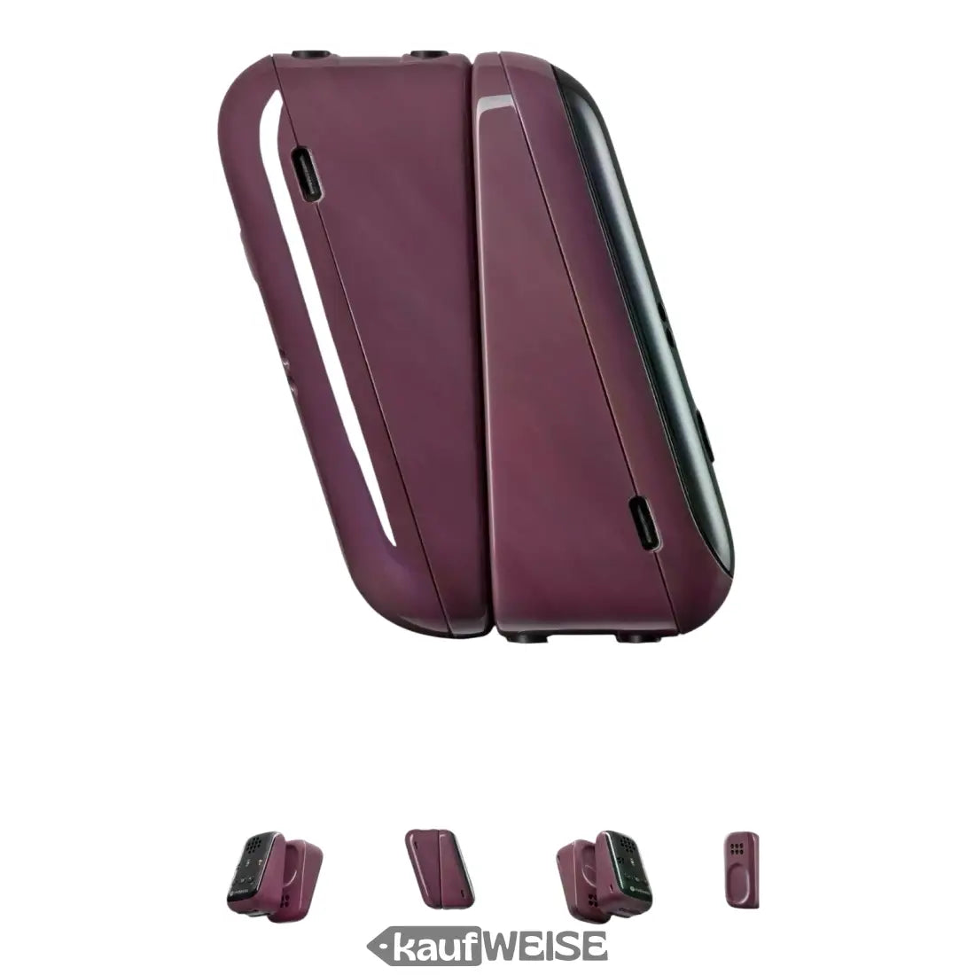 Marone faltbare Handheld Gaming Device beim Motorola PIP12 Babyphone in Tasche