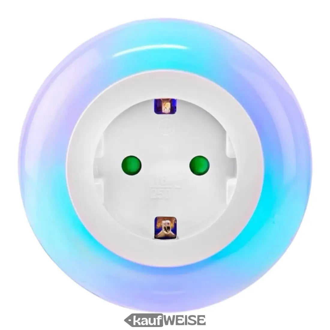 Runder, beleuchteter europäischer Steckdosen-Ausgang mit Dämmerungssensor bei Nedis