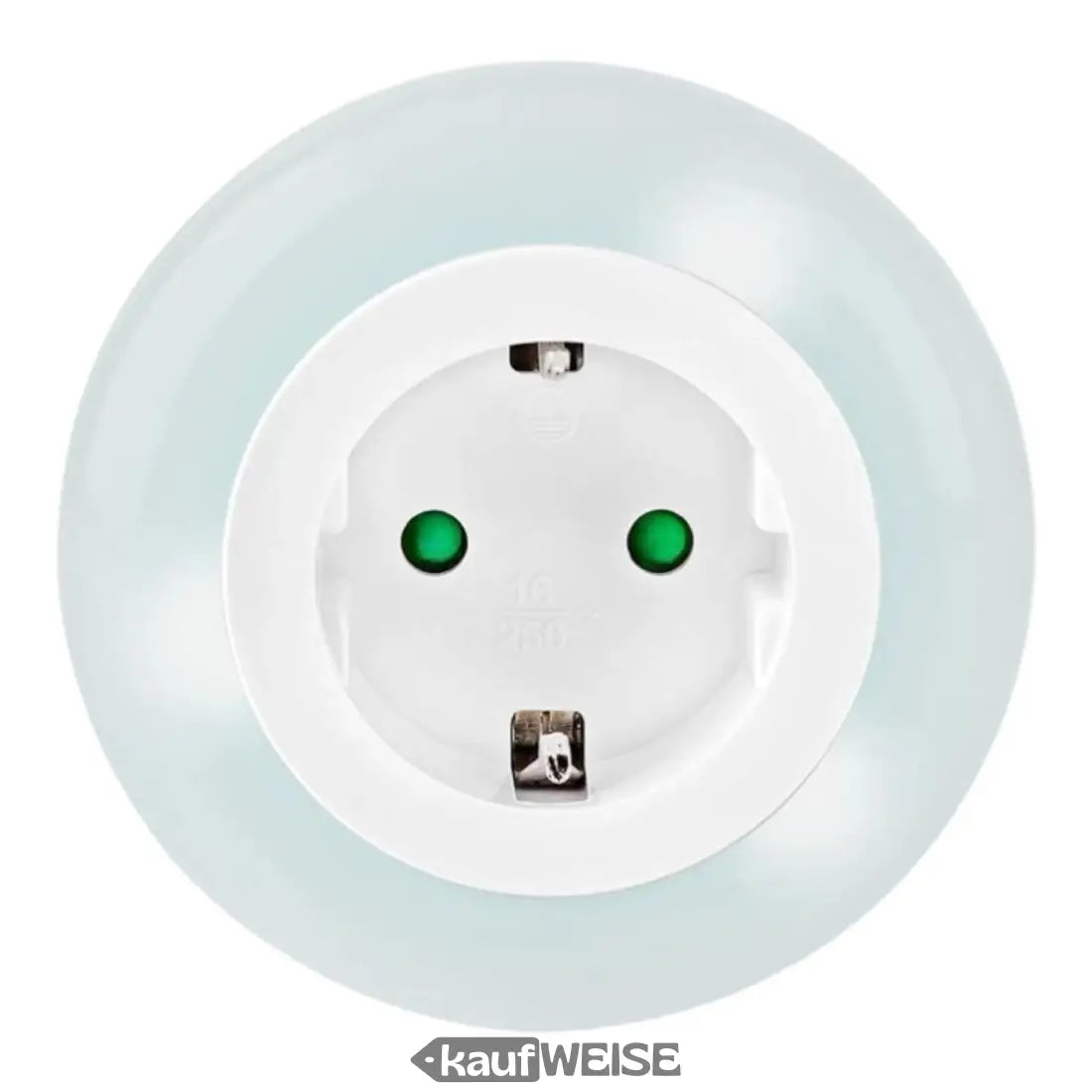 Weißer europäischer Steckdosen-Outlet beim Nachtlicht von Nedis mit Dämmerungssensor