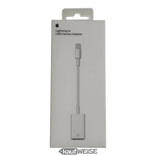 Original Apple Lightning to USB camera adapter (MD821ZM/A) | Import photos & videos | Connect USB devices to iPhone & iPad