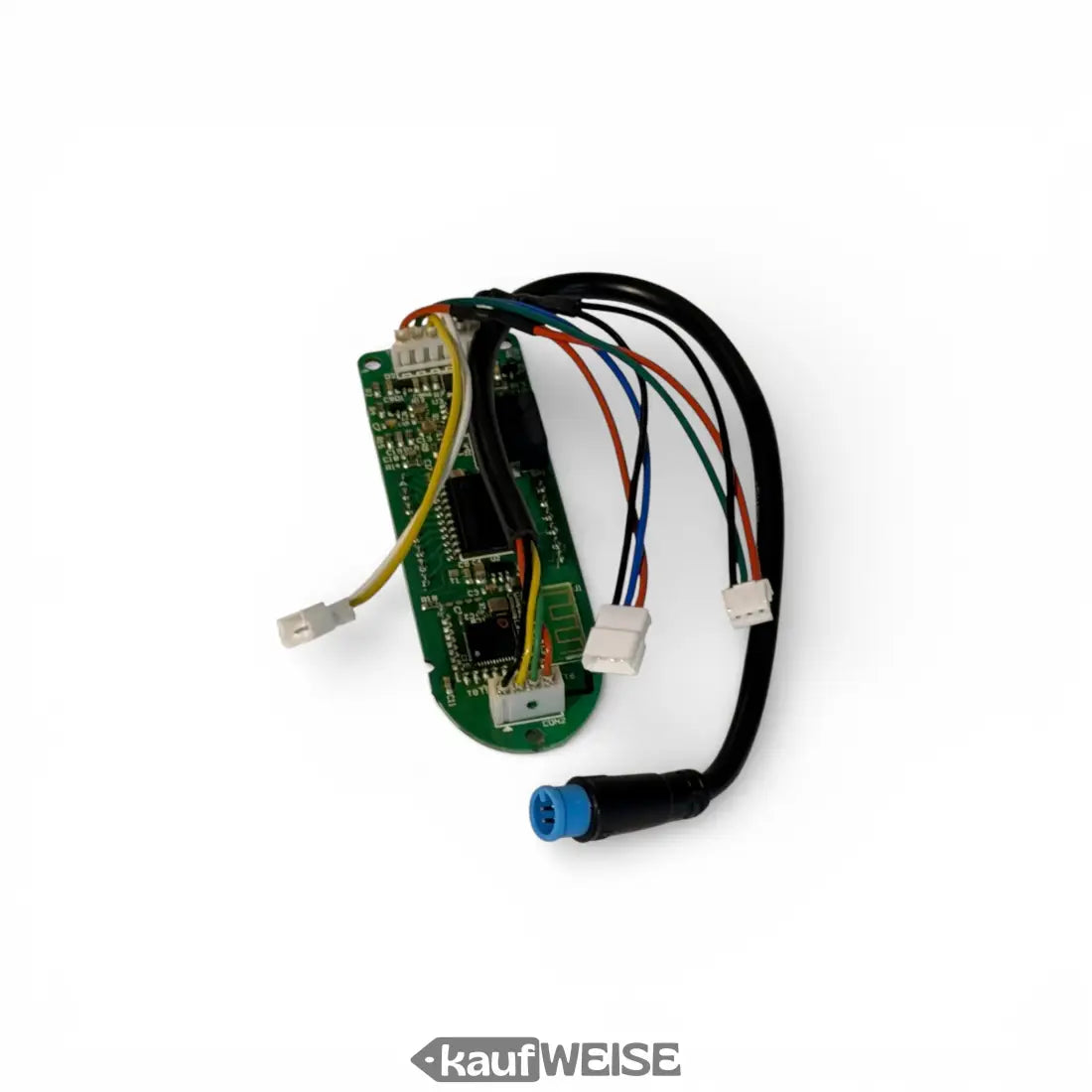 Original Segway-Ninebot Max G30 Armaturenbrett mit grünem Platinen und bunten Kabeln