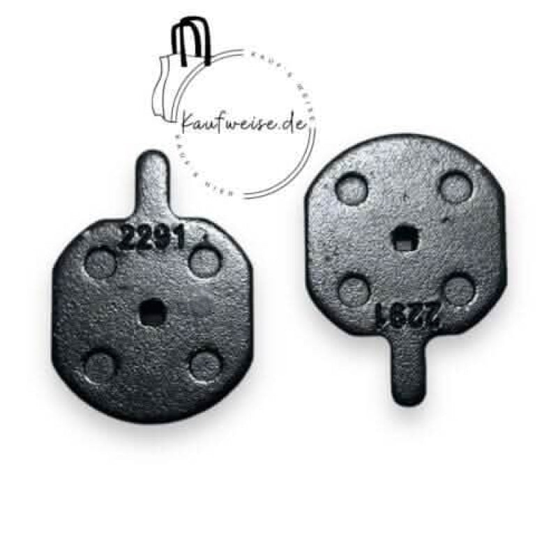 Zwei dunkle Metallbremsbeläge für Original Vanmoof Bremsbeläge S3 und X3 Modelle