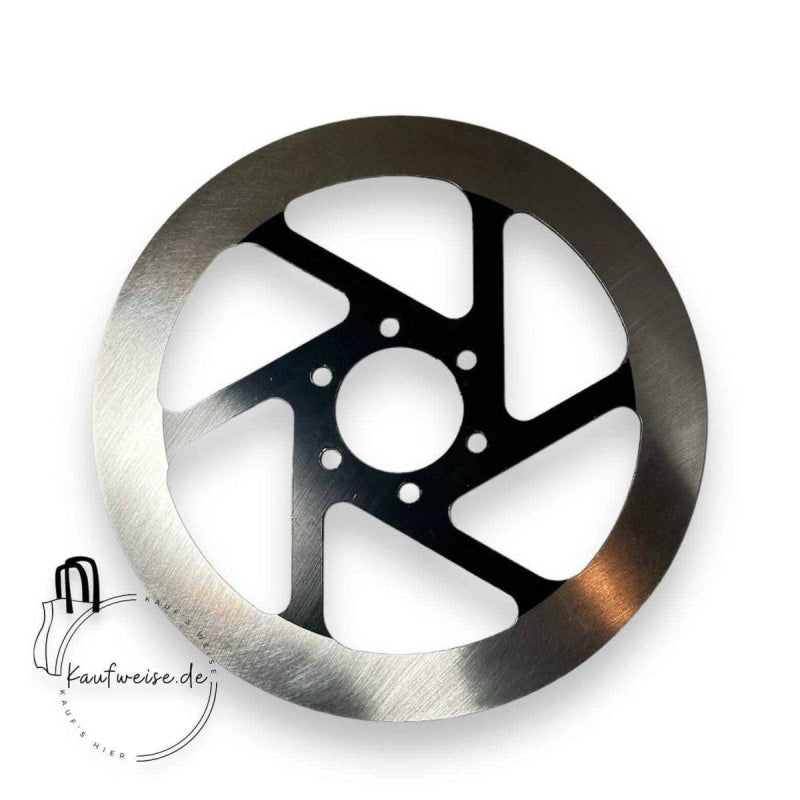 Silberne und schwarze Vanmoof Bremsscheibe 160mm für S3 und X3 Modelle