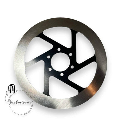 Silberne und schwarze Vanmoof Bremsscheibe 160mm für S3 und X3 Modelle