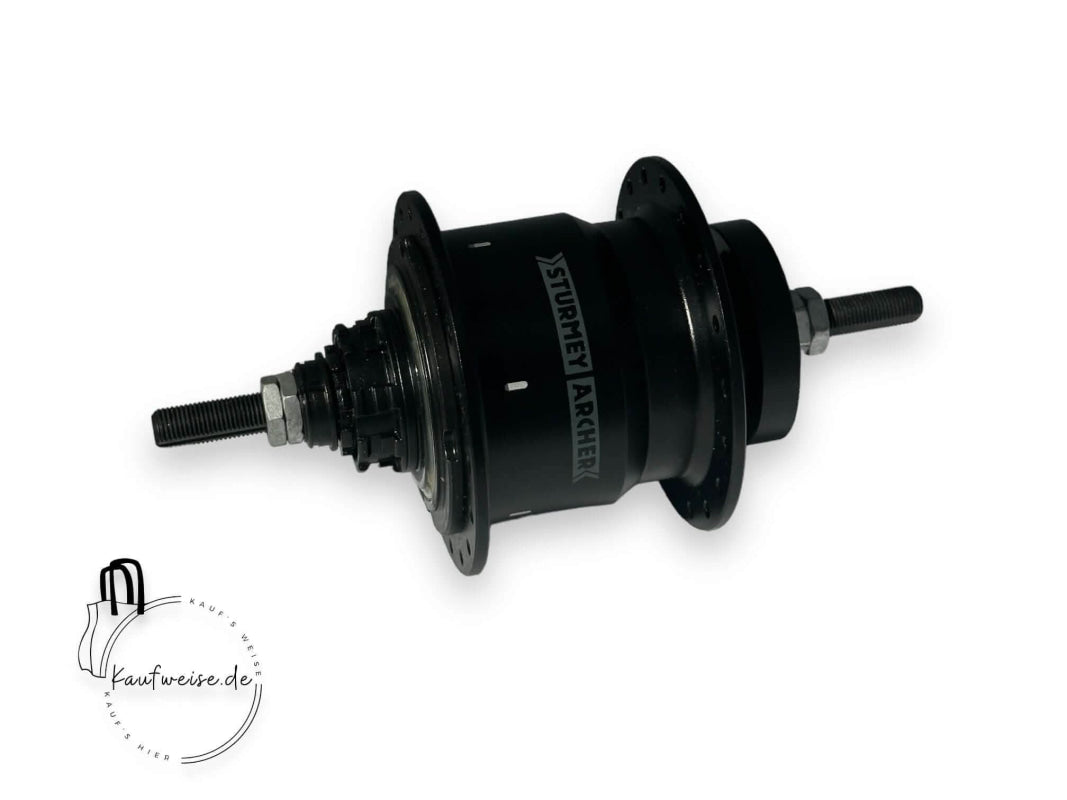 Schwarzer Sturmey Archer Fahrradnabe für Original VanMoof X-RK4 4-Gang Nabenschaltung