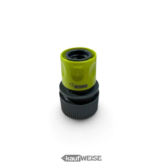 Rehau Universal Hose Coupling 3/4 inch (19mm) | Rubberized Handle | Push-fit System for Garden Hoses
