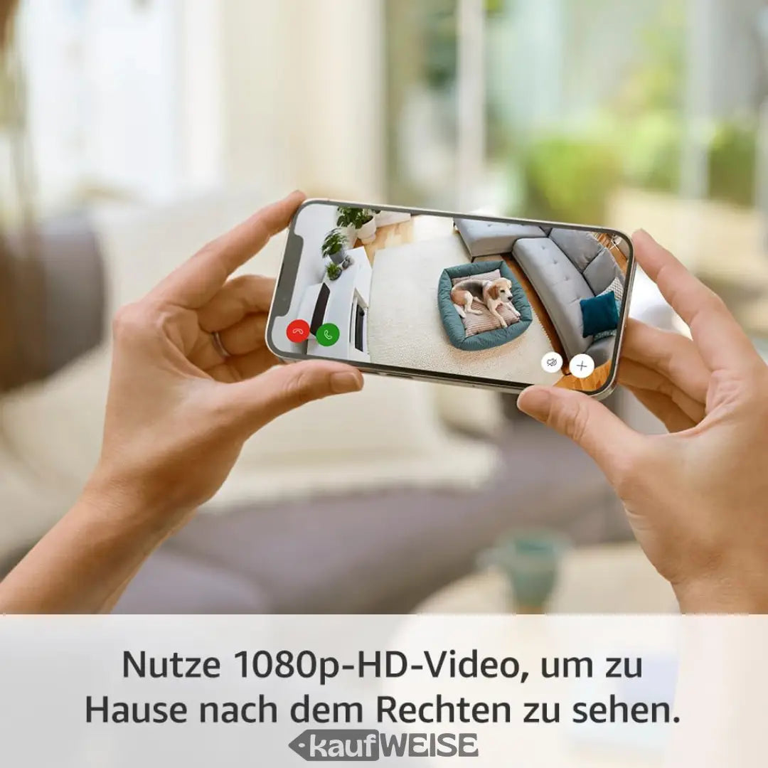 Ring Indoor Camera 2. Gen HD-Sicherheitskamera in schwarzem Design