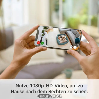 Ring Indoor Camera 2. Gen HD-Sicherheitskamera in schwarzem Design