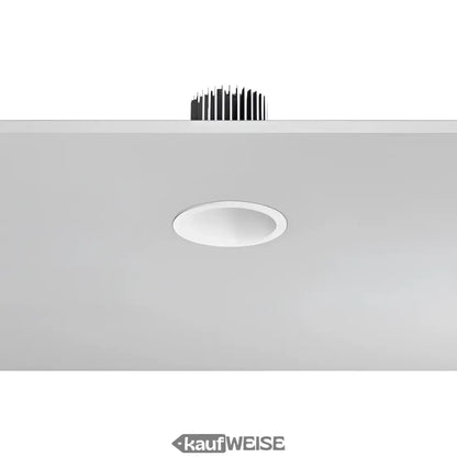 Weiße Einbaustrahler mit schwarzem Hitzeableitungs-Design, modern minimalist style