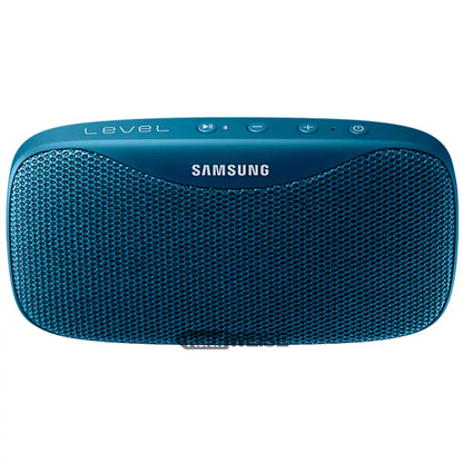 Teal Samsung Level Box Slim Bluetooth Lautsprecher mit Mesh-Gitter und Bedienelementen