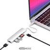Satechi V2 Slim USB-C Multiport Adapter | 4K 60Hz HDMI & 60W PD | Silver