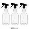 Empty Spray Bottle 750 ml, Refillable | Transparent, On/Off Spray Head | 3, 5 or 10 Pieces