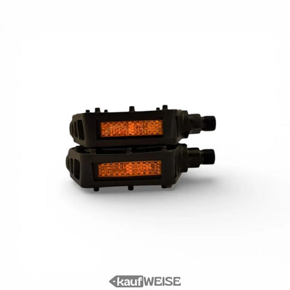 Super73 Polymer Pedal Set mit integrierten orangenen LED-Lichtern