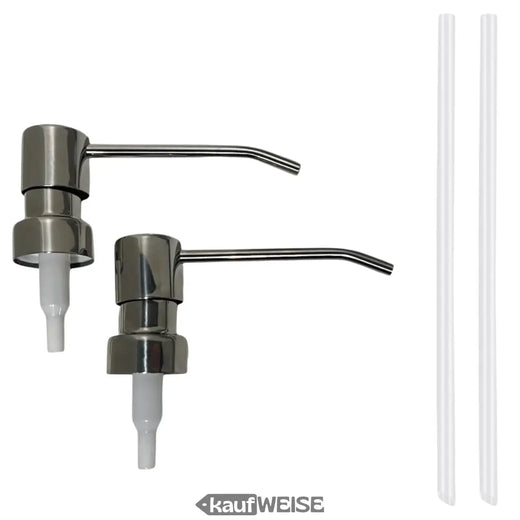 2x soap pump dosing pump LANG pump stainless steel 2x pump head attachment pump dispenser
