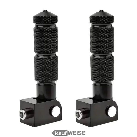 Folding aluminum footrests (pair) | Universal for 8mm recording | Pillion footrests for e-bike