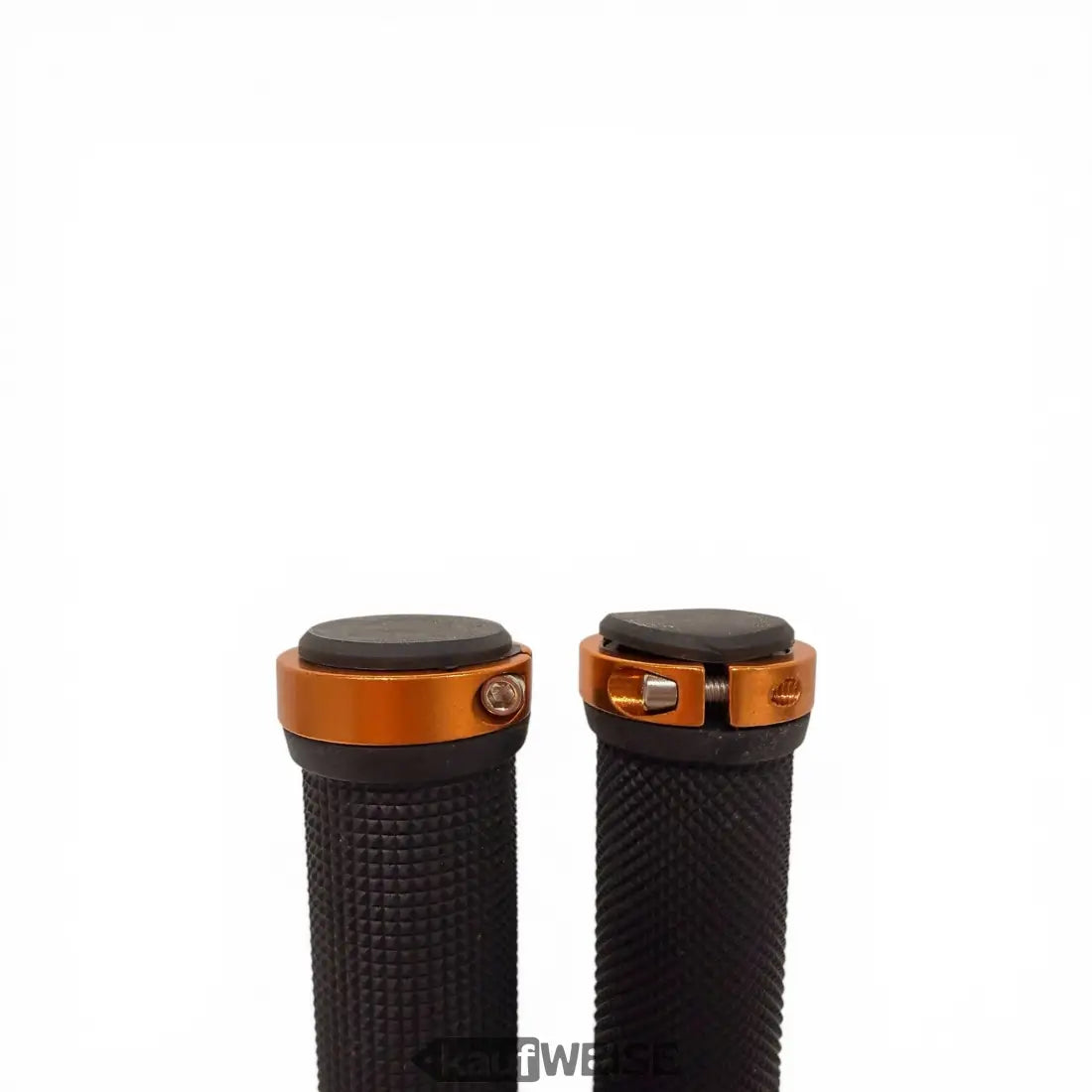 Urban armor schwarze rutschfeste fahrradgriffe mit orangen metallenden für scooter bmx und mtb 22mm