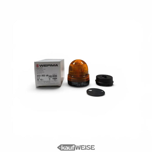 WERMA xenon flash light 222.300.68 | Orange 24V AC/DC | IP65 installation