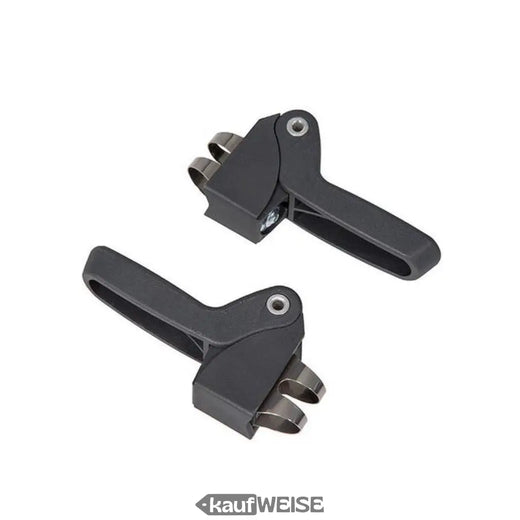 Widek Qibbel Junior footrests (set) | Foldable | Original spare part for 6+ child seats | Black